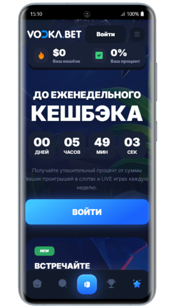 Бонусы Vodka Казино